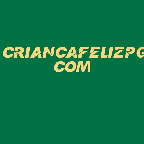 Logo da CRIANCAFELIZPG